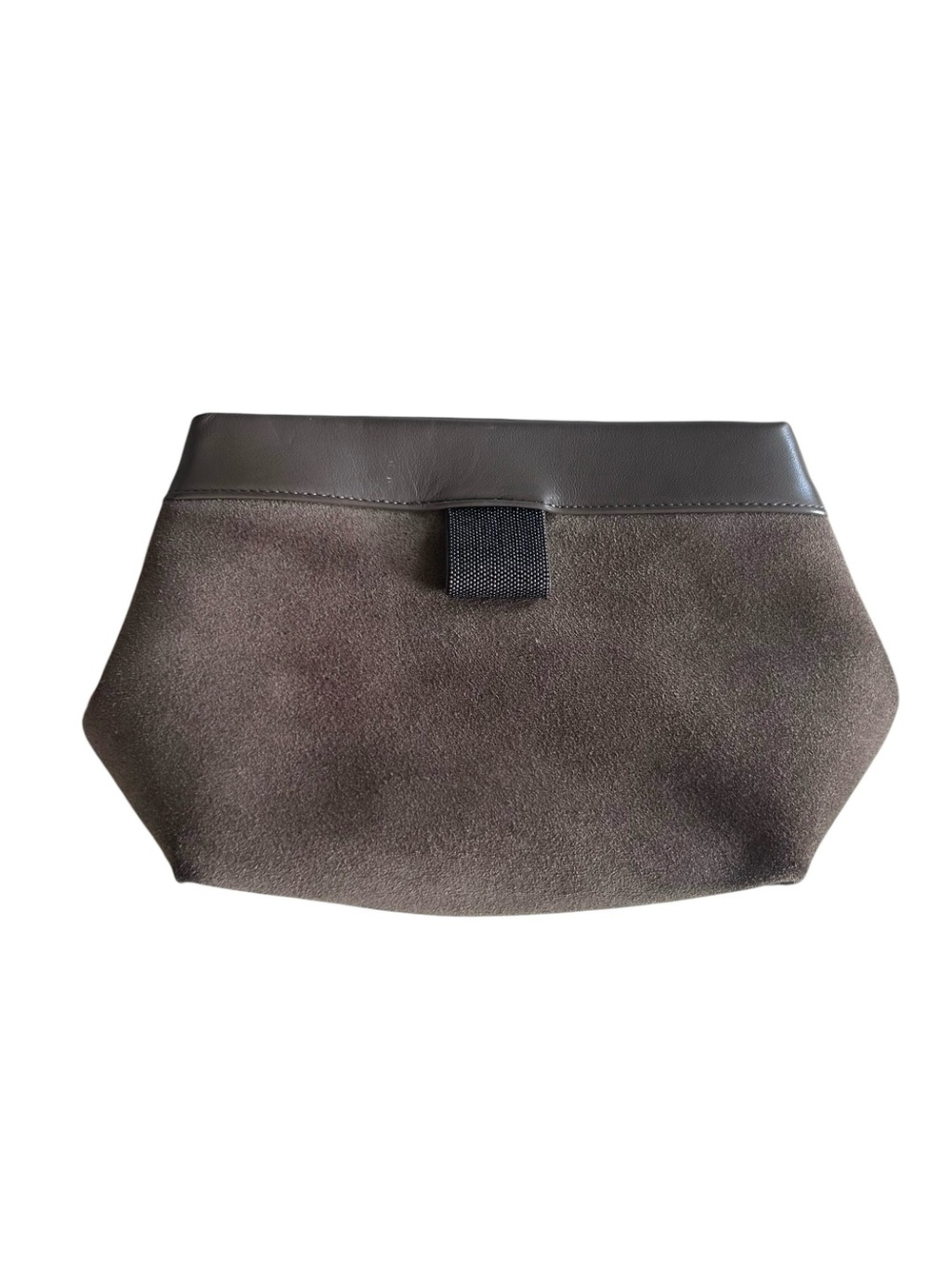 Minimalist Suede Fold-Over Shoulder Bag | Quiet Luxury Style